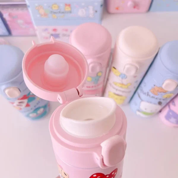 Mini Cartoon Thermos Cup 420ml Stainless Steel Leakproof