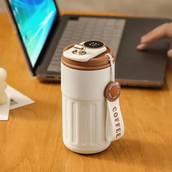 Smart Thermos Display Bottle with 450ml Leakproof Power Cup - Image 6
