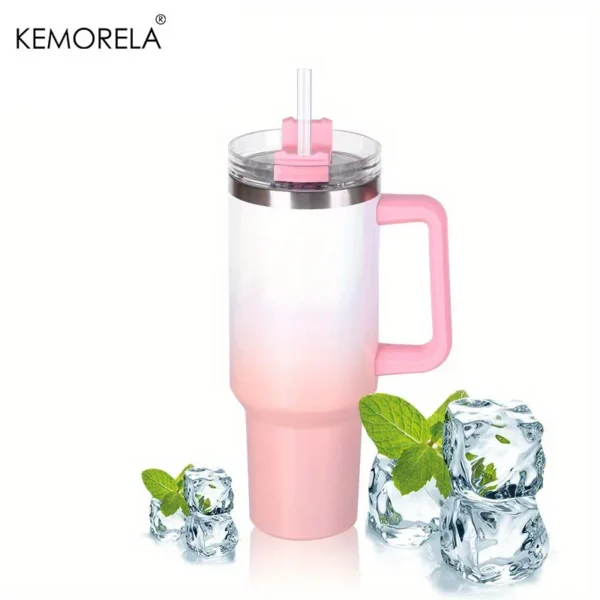 Stay Hydrated In Style 40oz Powerful Rainbow Thermos For Women - Image 19