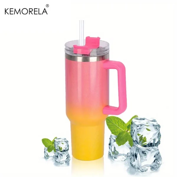 Stay Hydrated In Style 40oz Powerful Rainbow Thermos For Women - Image 7