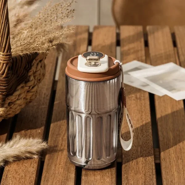 Smart Thermos Display Bottle with 450ml Leakproof Power Cup - Image 7