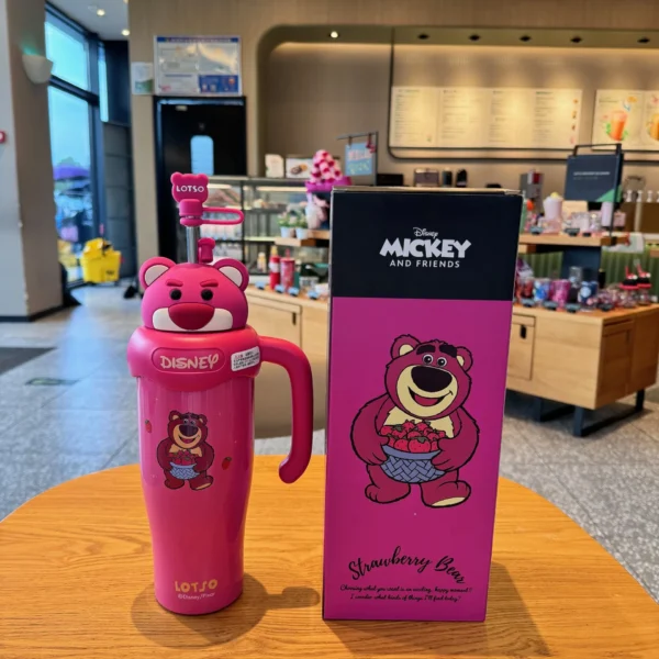 Disney Cartoon Thermos Cup with Mickey and Lotso 800ml Stainless Steel