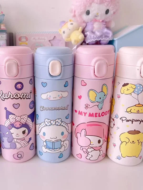 Mini Cartoon Thermos Cup 420ml Stainless Steel Leakproof