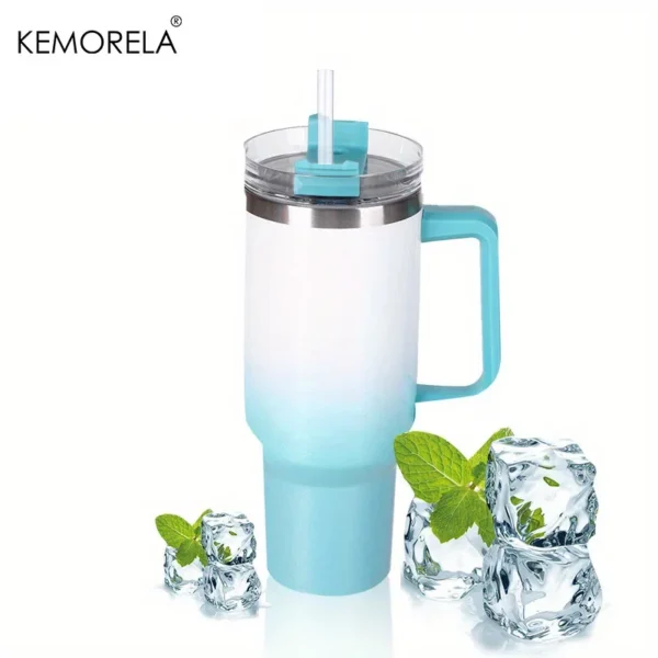 Stay Hydrated In Style 40oz Powerful Rainbow Thermos For Women - Image 13