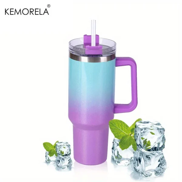 Stay Hydrated In Style 40oz Powerful Rainbow Thermos For Women - Image 14