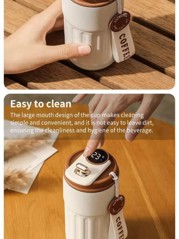 Smart Thermos Display Bottle with 450ml Leakproof Power Cup - Image 13