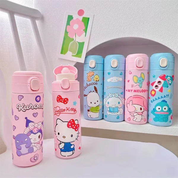 Mini Cartoon Thermos Cup 420ml Stainless Steel Leakproof