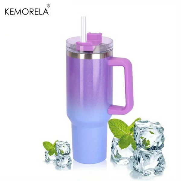 Stay Hydrated In Style 40oz Powerful Rainbow Thermos For Women - Image 12