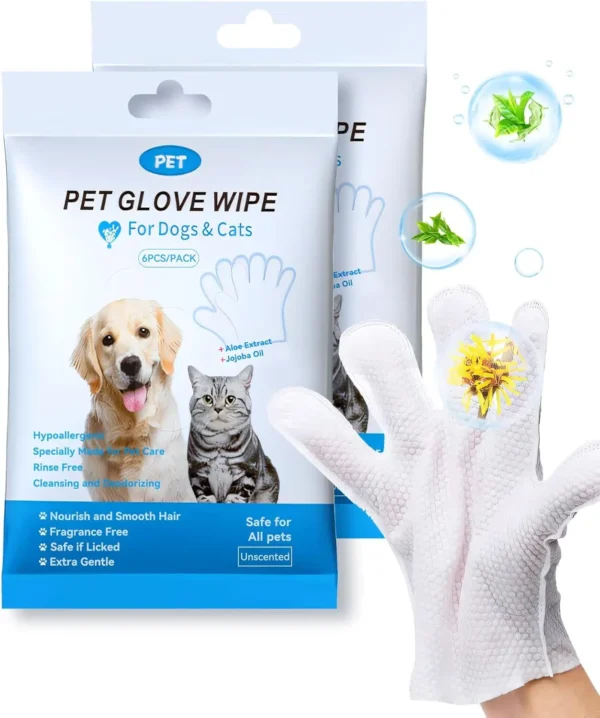 Pet Cleaning Gloves Wipes