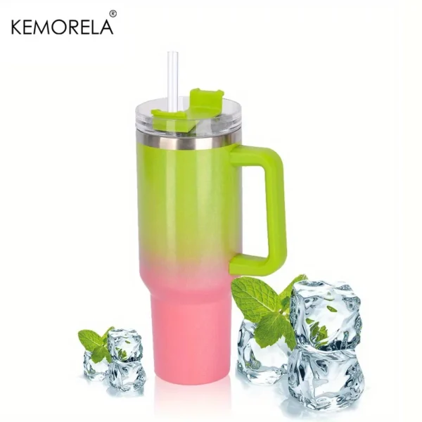 Stay Hydrated In Style 40oz Powerful Rainbow Thermos For Women - Image 8