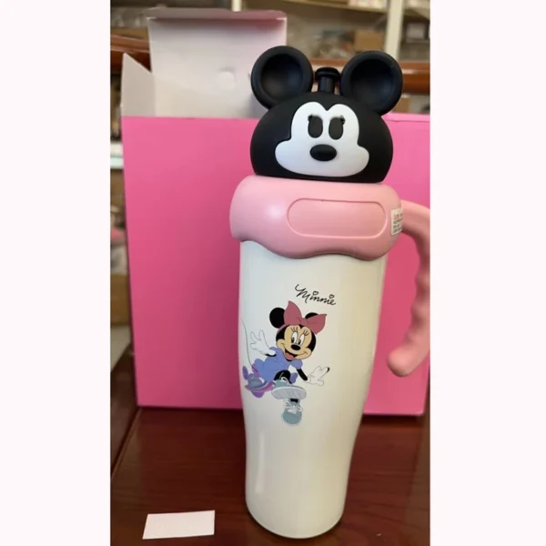 Disney Cartoon Thermos Cup with Mickey and Lotso 800ml Stainless Steel