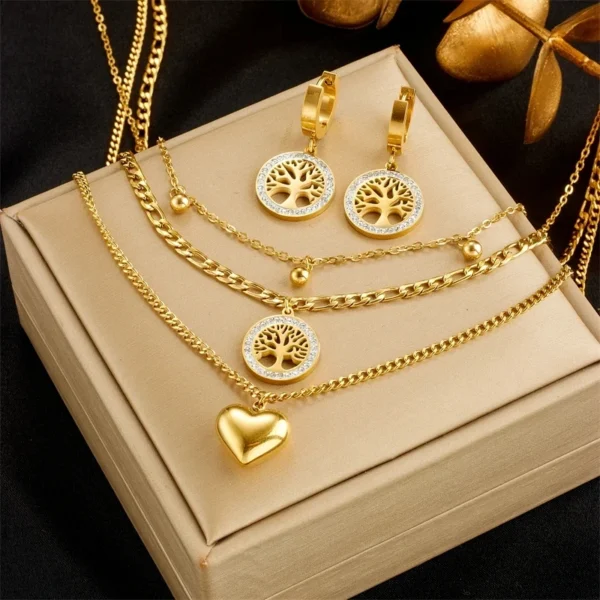 Minimalist Retro Jewelry Set - 3in1 Powerful Classic Look ⚡ - Image 2