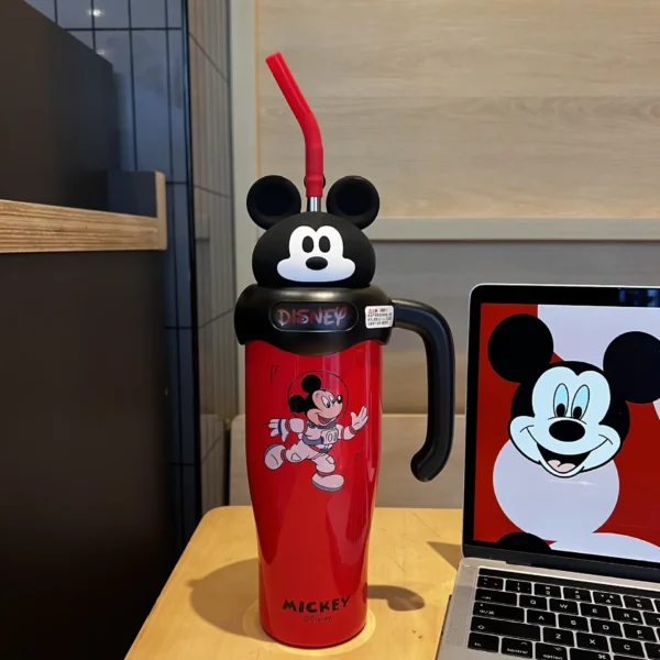 Disney Cartoon Thermos Cup with Mickey and Lotso 800ml Stainless Steel