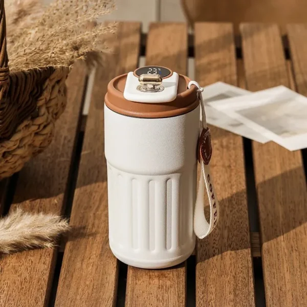 Smart Thermos Display Bottle with 450ml Leakproof Power Cup - Image 2