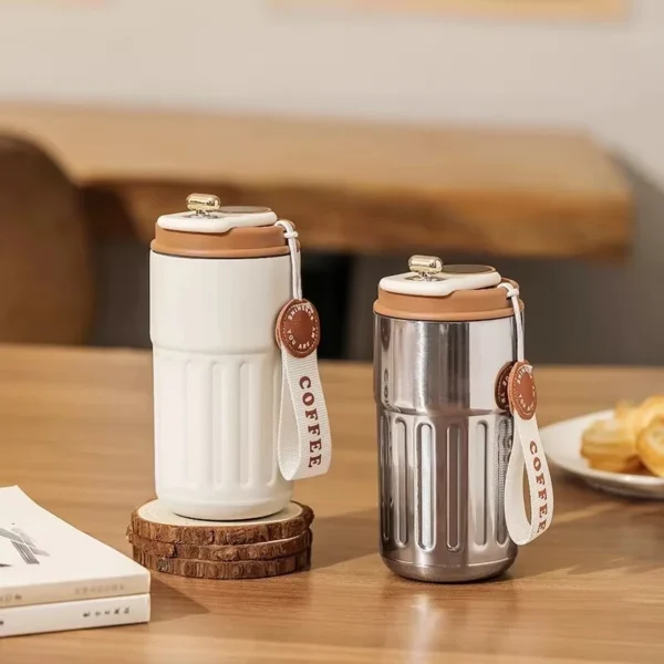 Smart Thermos Display Bottle with 450ml Leakproof Power Cup