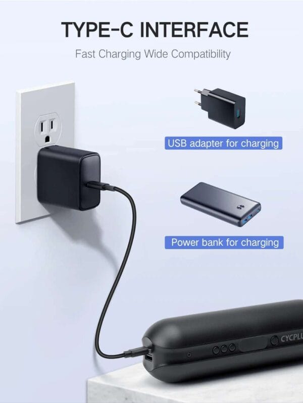 CYCPLUS Portable Electric Air Pump with 150PSI and Power Bank Function