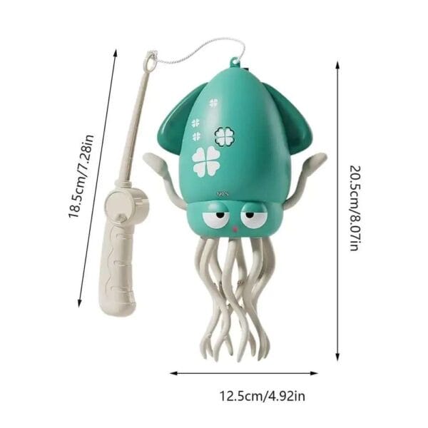 Colorful dancing octopus toy for kids with LED lights and 8 moving legs