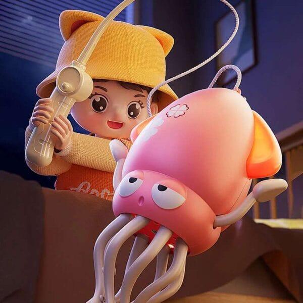 Colorful dancing octopus toy for kids with LED lights and 8 moving legs