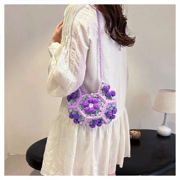 Handmade Crescent Crochet Bag – 1 Stunning Soft Touch Must-Have - Image 16