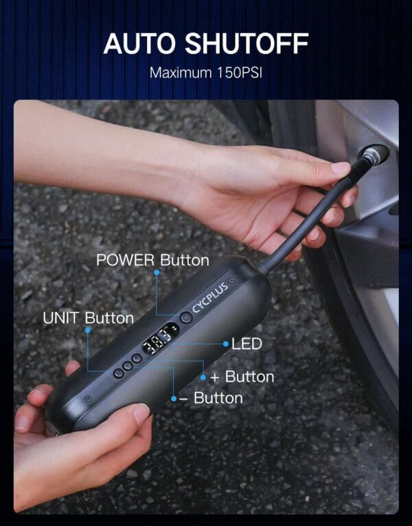 Portable Electric Air Pump 150PSI Ultimate vs Flat Tires - Image 8