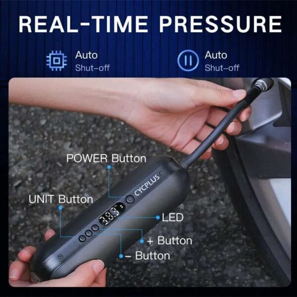 CYCPLUS Portable Electric Air Pump with 150PSI and Power Bank Function