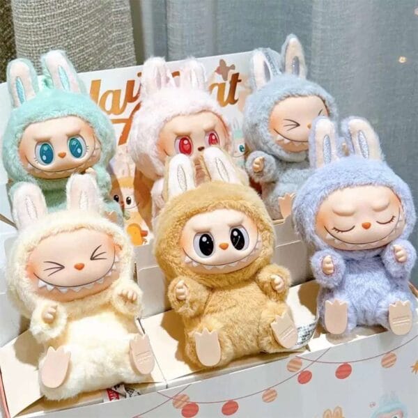 15cm Labubu Macaron Blind Box figure with random character design