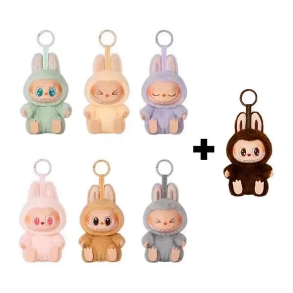 15cm Labubu Macaron Blind Box figure with random character design